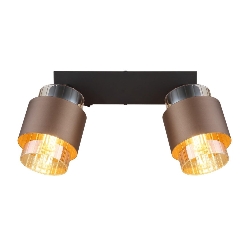 Globo - Aplică cu spoturi 2xE27/40W/230V, negru/bronz