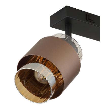 Globo - Aplică cu spoturi 2xE27/40W/230V, negru/bronz