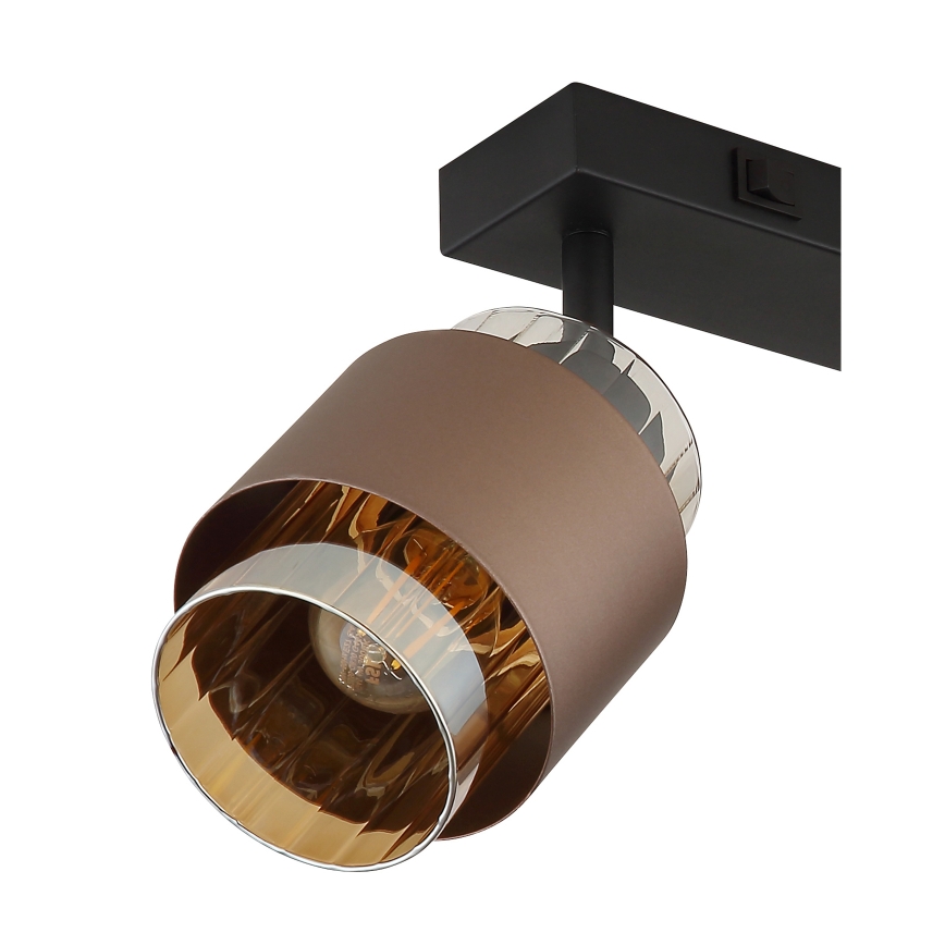 Globo - Aplică cu spoturi 2xE27/40W/230V, negru/bronz