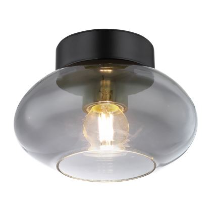 Globo - Plafonieră 1xE27ILLU/40W/230V neagră