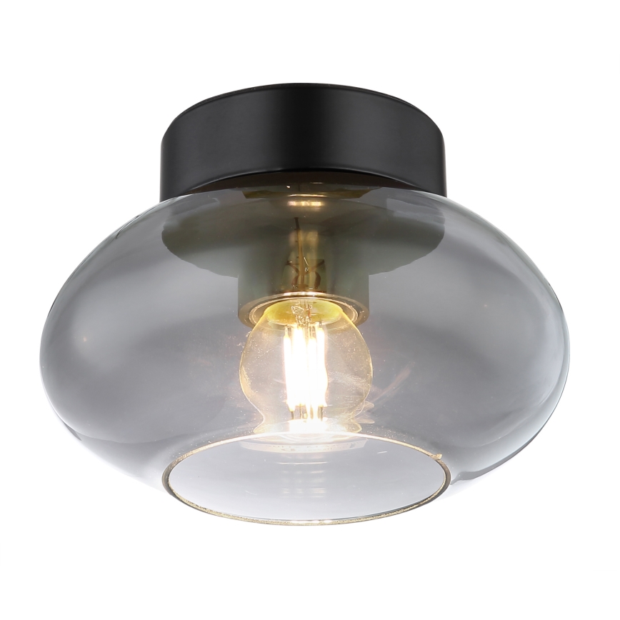 Globo - Plafonieră 1xE27ILLU/40W/230V neagră