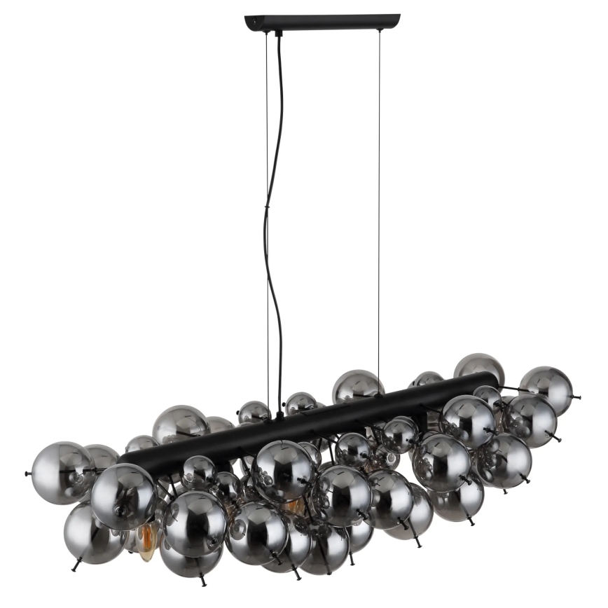 Globo - Lustră suspendată pe cablu 6xE14/25W/230V neagră