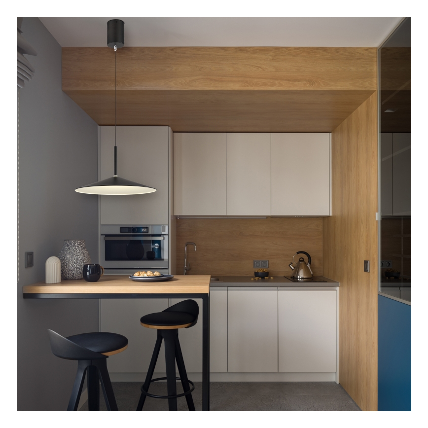 Globo - Lustră LED suspendată pe cablu LED/18W/230V 4000K neagră