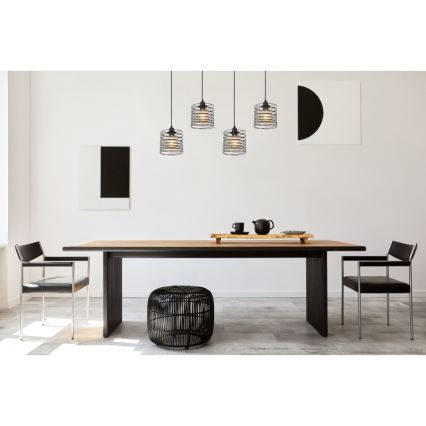 Globo 15640-4H - candelabru suspendat pe cablu TILLY 4xE27/60W/230V, negru