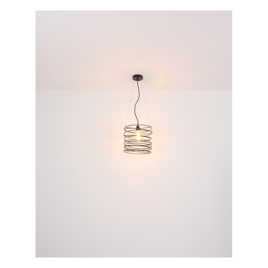 Globo 15640H - Pendul pe cablu TILLY 1xE27/60W/230V negru