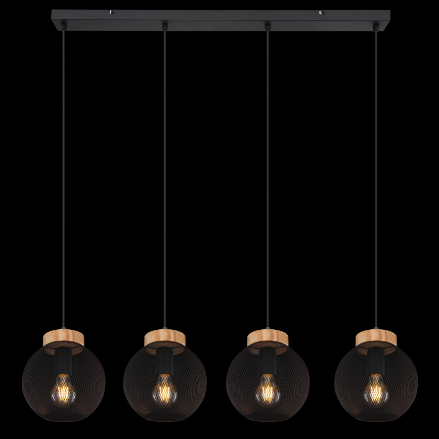 Globo - Lustră suspendată pe cablu 4xE27/40W/230V