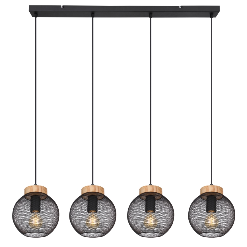 Globo - Lustră suspendată pe cablu 4xE27/40W/230V