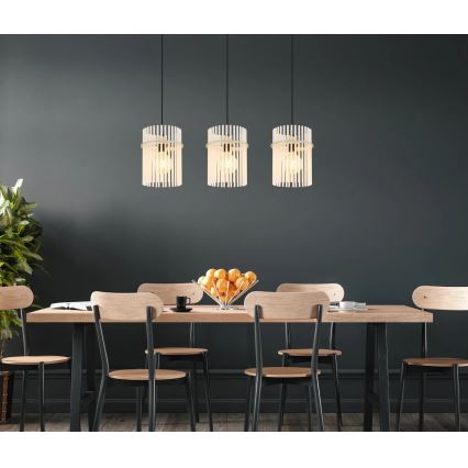 Globo - Lustră cu cablu, 3x E27/60W/230V