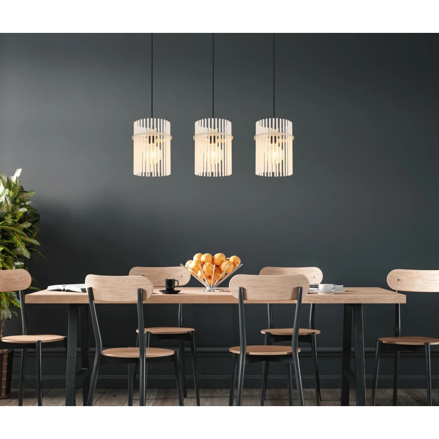 Globo - Lustră cu cablu, 3x E27/60W/230V