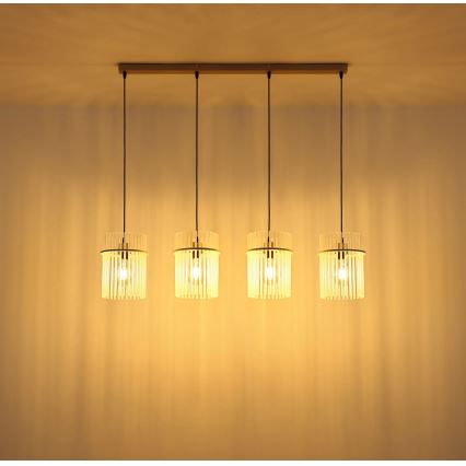 Globo - Lustră suspendată pe cablu 4xE27/60W/230V
