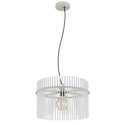 Globo - Lustra suspendată pe cablu, 1xE27/60W/230V, Ø 40 cm, crem