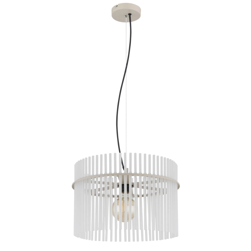 Globo - Lustra suspendată pe cablu, 1xE27/60W/230V, Ø 40 cm, crem