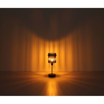 Globo - Lampă de masă 1xE27/60W/230V, Ø 30 cm, neagră