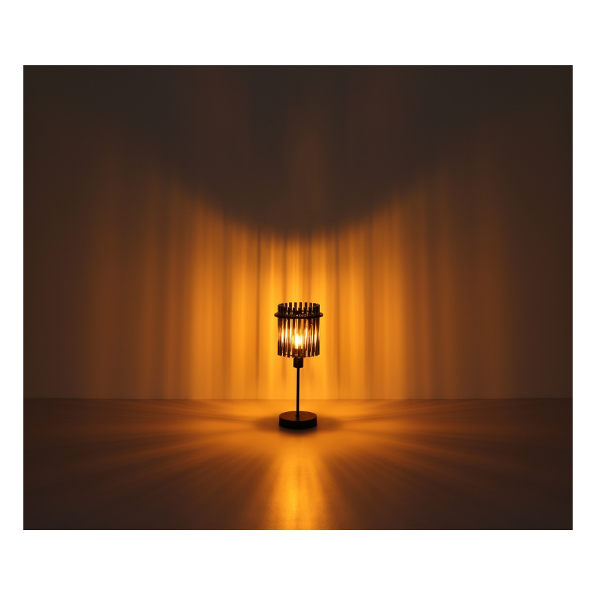 Globo - Lampă de masă 1xE27/60W/230V, Ø 30 cm, neagră