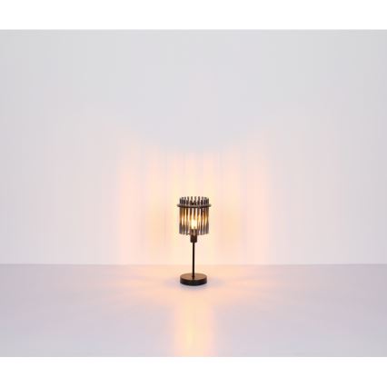 Globo - Lampă de masă 1xE27/60W/230V, Ø 30 cm, neagră