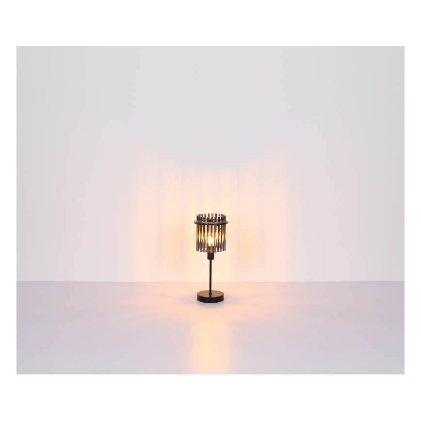 Globo - Lampă de masă 1xE27/60W/230V, Ø 30 cm, neagră