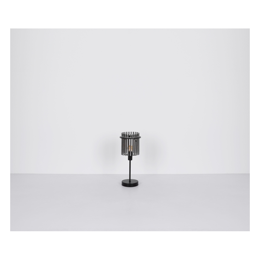 Globo - Lampă de masă 1xE27/60W/230V, Ø 30 cm, neagră