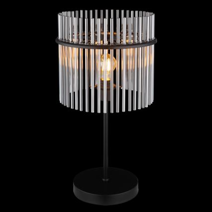 Globo - Lampă de masă 1xE27/60W/230V, Ø 30 cm, neagră