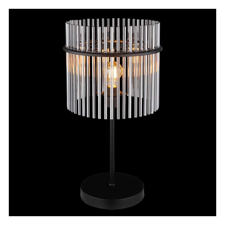 Globo - Lampă de masă 1xE27/60W/230V, Ø 30 cm, neagră