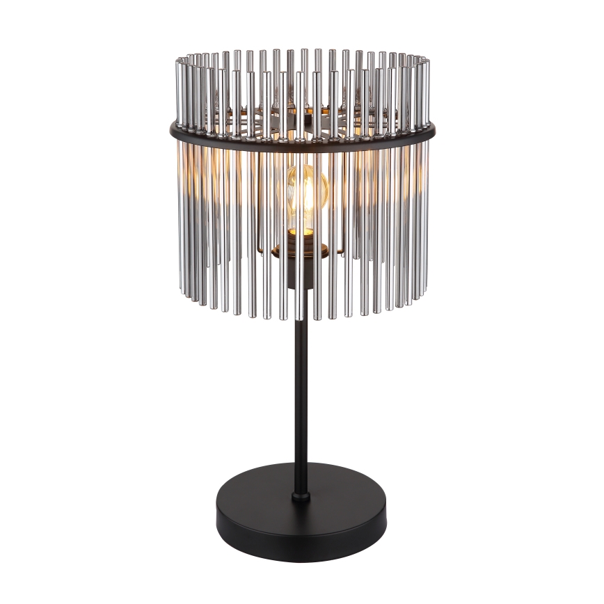 Globo - Lampă de masă 1xE27/60W/230V, Ø 30 cm, neagră