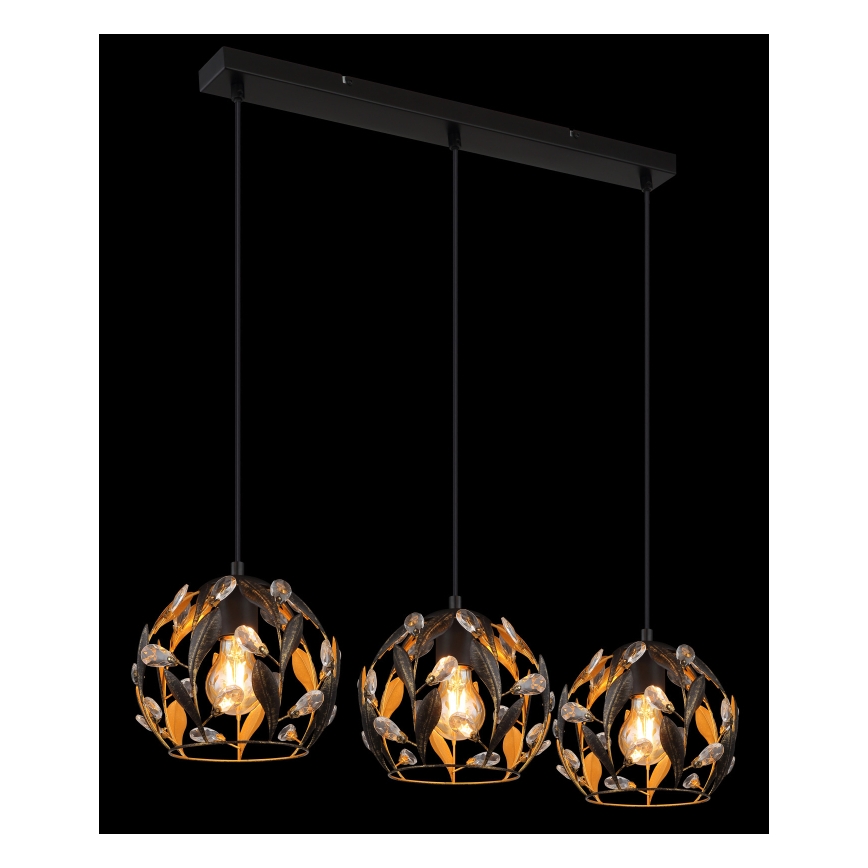 Globo - Lustră pe cablu 3xE27/40W/230V