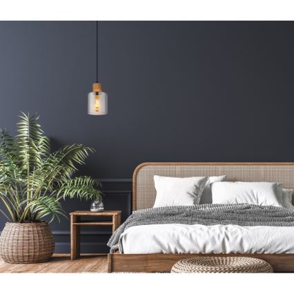 Globo - Lampă suspendată pe cablu 1xE27/25W/230V, diam. 12 cm