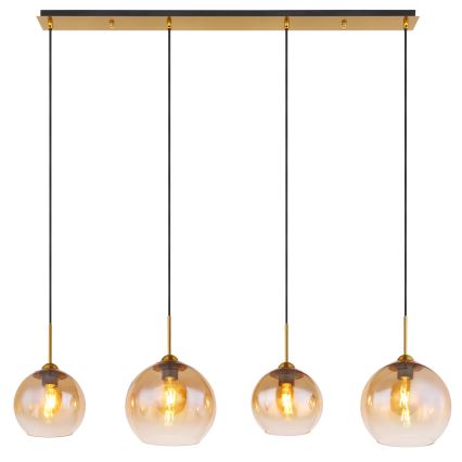 Globo - Lustră pe cablu 4xE27/60W/230V alamă