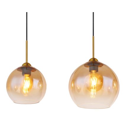 Globo - Lustră pe cablu 4xE27/60W/230V alamă
