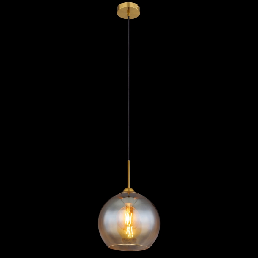 Globo - Lustră suspendată pe cablu 1xE27/60W/230V alamă