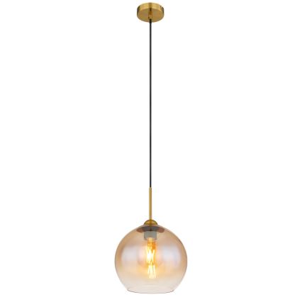 Globo - Lustră suspendată pe cablu 1xE27/60W/230V alamă