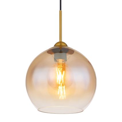 Globo - Lustră suspendată pe cablu 1xE27/60W/230V alamă