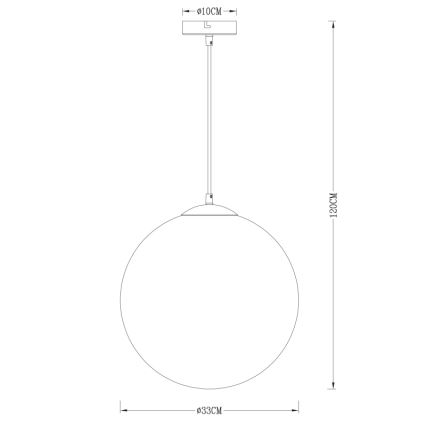 Globo - Lustră pe cablu  1xE27/40W/230V