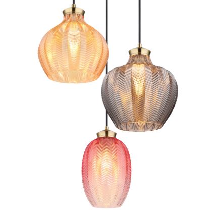 Globo - Lustră suspendată pe cablu 3xE27/60W/230V Ø 45 cm