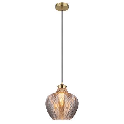 Globo - Lustra pe cablu 1xE27/60W/230V Ø 22 cm fumurie