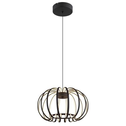 Globo - Lustră LED dimerizabilă suspendată pe cablu, LED/40W/230V, 3000K, neagră
