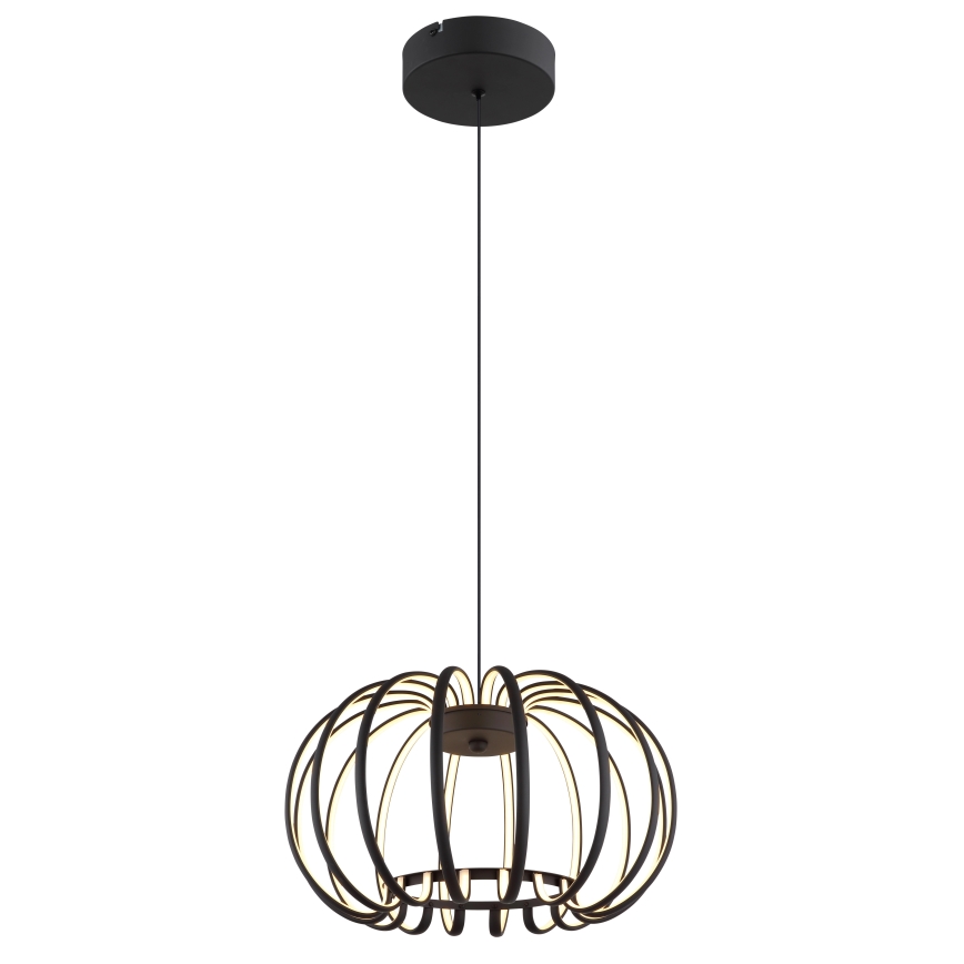 Globo - Lustră LED dimerizabilă suspendată pe cablu, LED/40W/230V, 3000K, neagră