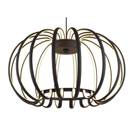 Globo - Lustră LED dimerizabilă suspendată pe cablu, LED/40W/230V, 3000K, neagră
