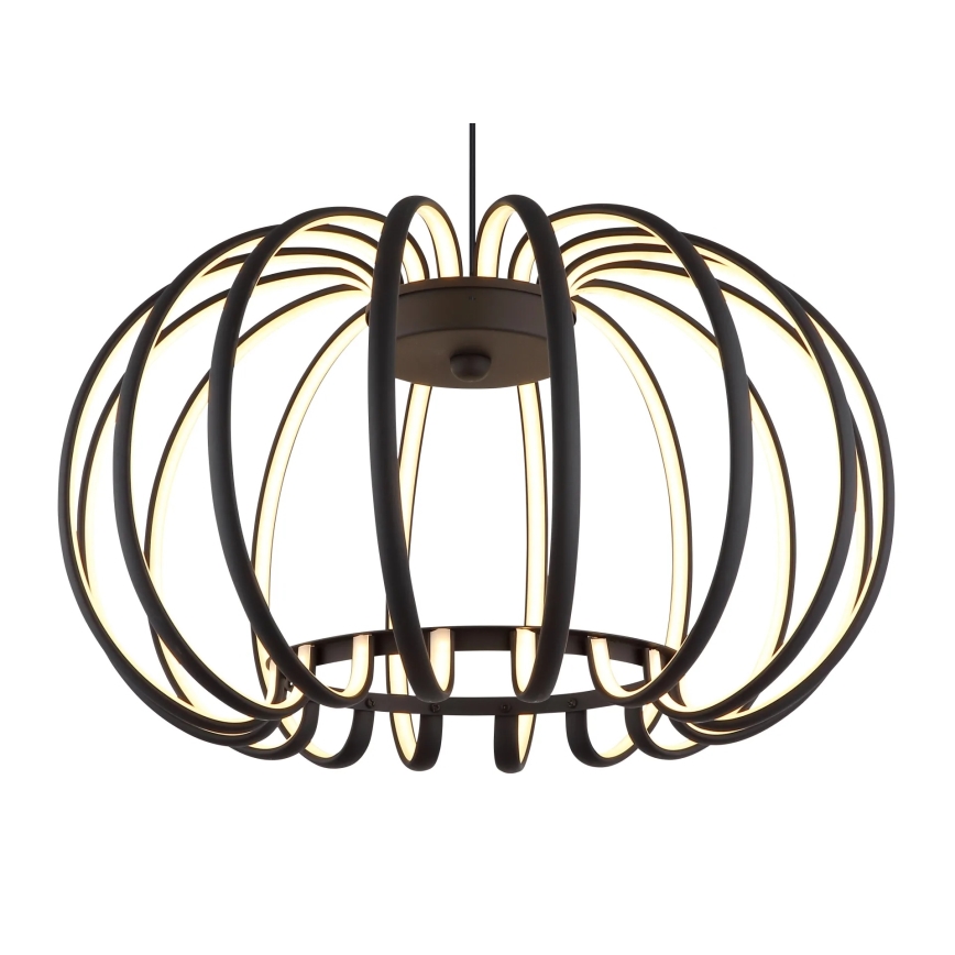 Globo - Lustră LED dimerizabilă suspendată pe cablu, LED/40W/230V, 3000K, neagră