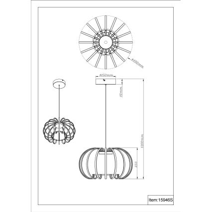 Globo - Lustră dimabilă suspendată pe cablu LED/40W/230V 3000K