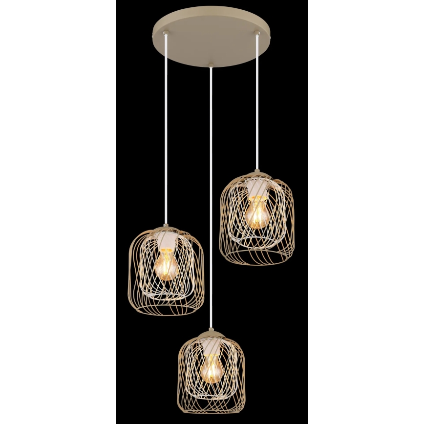 Globo - Lustră pe cablu 3xE27/40W/230V