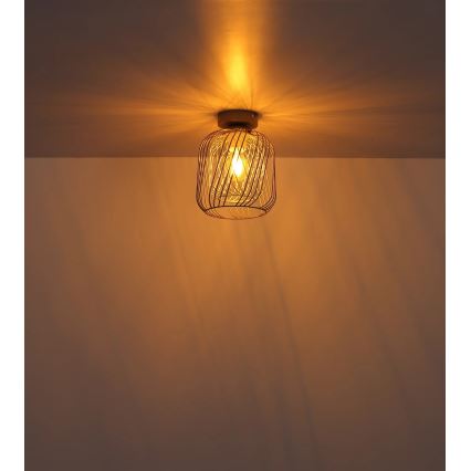 Globo - Plafonieră 1xE27/40W/230V, Ø 18 cm, bej/alb