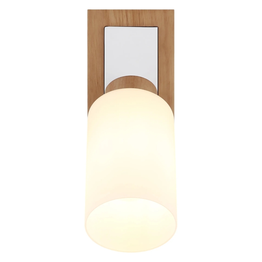 Globo - Aplica de perete cu spot 1xE27/60W/230V stejar/alb