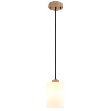 Globo - Pendul pe cablu 1xE27/60W/230V stejar/alb