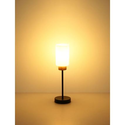 Globo - Lampă de masă 1xE27/60W/230V negru/alb