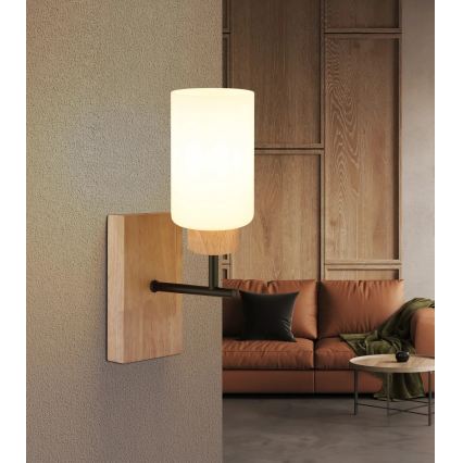 Globo - Lampă de perete 1xE27/60W/230V bej/alb