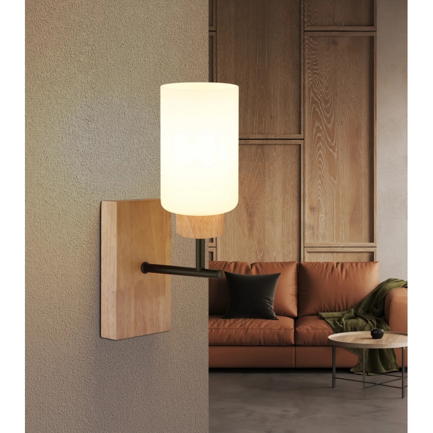 Globo - Lampă de perete 1xE27/60W/230V bej/alb