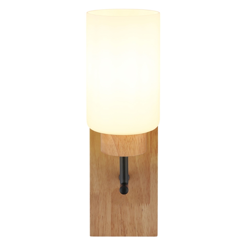 Globo - Lampă de perete 1xE27/60W/230V stejar/alb