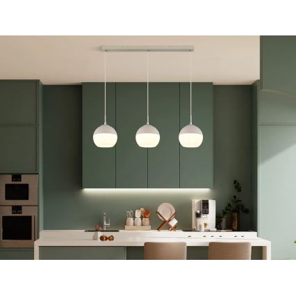 Globo - Lustră suspendată pe cablu 3xE27/60W/230V