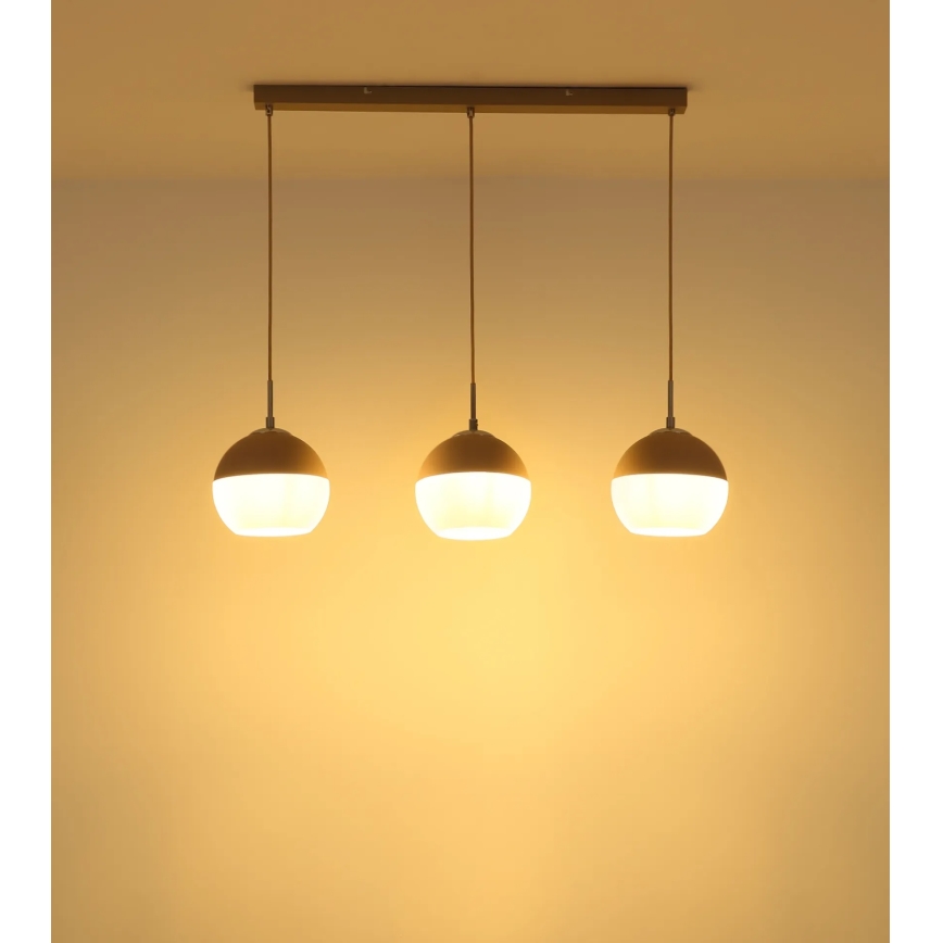 Globo - Lustră suspendată pe cablu 3xE27/60W/230V