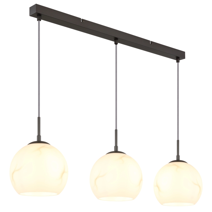 Globo - Lustru suspendat pe cablu 3xE27/60W/230V